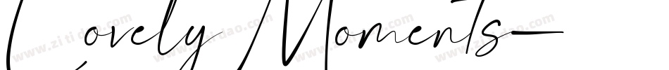 Lovely Moments字体转换